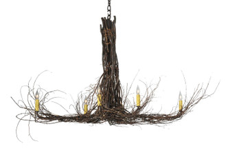 Twigs Six Light Chandelier in Mahogany Bronze (57|110175)