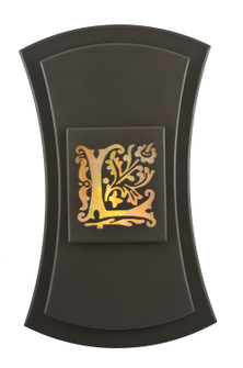 Personalized One Light Wall Sconce in Timeless Bronze (57|109713)