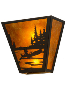 Canoe At Lake Two Light Wall Sconce in Timeless Bronze (57|109571)