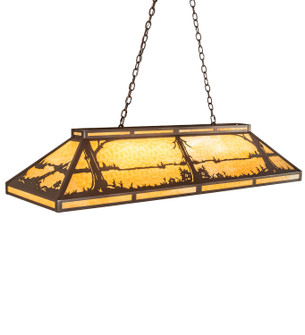 Quiet Pond Nine Light Oblong Pendant in Cafe Noir (57|109153)