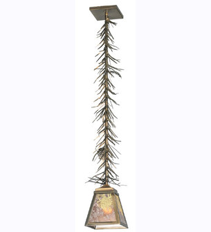 Winter Pine One Light Mini Pendant in Antique Copper (57|108843)