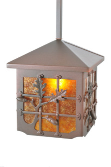 Oak Leaf & Acorn One Light Pendant in Rust On Wrought Iron (57|108511)