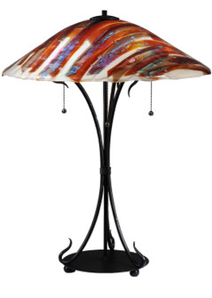 Marina Three Light Table Lamp in Textured Black (57|108321)