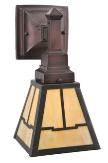 Valley View One Light Wall Sconce in Craftsman Brown On Brass Mahogany Bronze (57|107065)