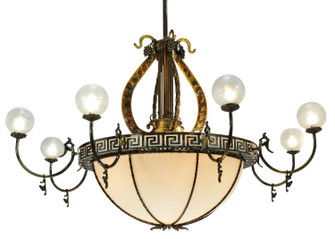 Lyre 18 Light Chandelier in Light Burnished Brass Tint (57|106965)