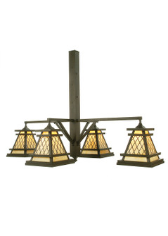 Wilson Four Light Chandelier in Wrought Iron PowdercoatWrought Iron Powdercoat (57|104054)