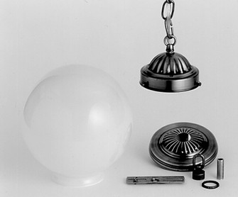 Traditional One Light Pendant Hardware in Mahogany Bronze (57|10341)