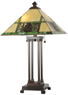 Pinecone Ridge Two Light Table Lamp in Antique (57|103380)
