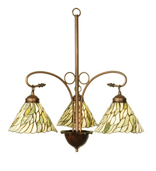 Willow Three Light Chandelier in Mahogany Bronze (57|103042)