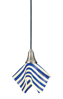 Handkerchief One Light Mini Pendant in Brushed Nickel (57|102070)