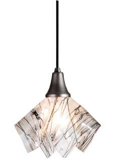 Handkerchief One Light Mini Pendant in Brushed Nickel (57|10028)
