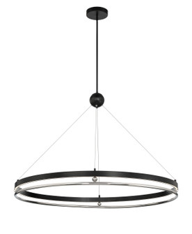 Grande Illusion LED Pendant in Coal W/ Polished Nickel Highli (29|N7995572L)