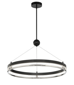 Grande Illusion LED Pendant in Coal W/ Polished Nickel Highli (29|N7994572L)