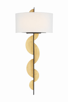 Navia LED Wall Sconce in Sand Coal With Ardent Gold Leaf (29|N7920682L)