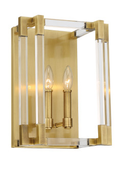 Prima Vista Two Lights Wall Sconce in Aged Antique Brass (29|N7352790)