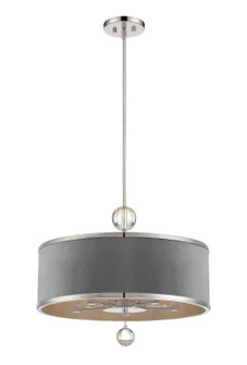 Luxour Five Light Pendant/Semi Flush Mount in Polished Nickel (29|N7325613)