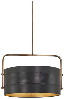 Contrast Five Light Pendant in Aged Antique Brass And Coal (29|N6695857)