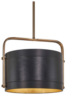 Contrast Four Light Pendant in Aged Antique Brass And Coal (29|N6694857)