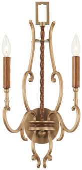 Magnolia Manor Two Light Wall Sconce in Pale Gold W/ Distressed Bronze (29|N6550690)