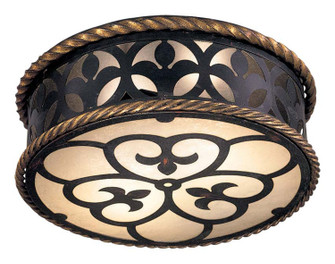 Montparnasse Two Light Flush Mount in French Coal W/ Gold Leaf Highl (29|N610920)