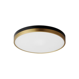 Dapper LED Flush Mount in Black / Antique Brass (16|59704WTBKAB)