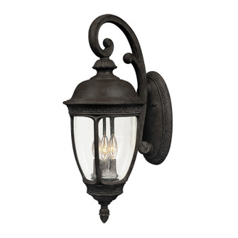 Knob Hill DC Three Light Outdoor Wall Lantern in Sienna (16|3466CDSE)