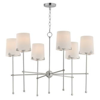 Huntington Six Light Chandelier in Satin Nickel (16|32366WTSN)