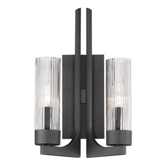 Delos Two Light Wall Sconce in Anthracite (16|30311CRAR)