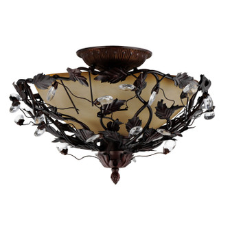 Elegante Three Light Semi-Flush Mount in Oil Rubbed Bronze (16|2859OI)