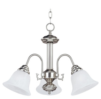 Malaga Three Light Chandelier in Satin Nickel (16|2697MRSN)