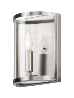 Sentinel One Light Wall Sconce in Satin Nickel (16|25259CLSN)