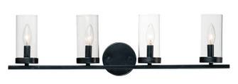 Sentinel Four Light Bath Vanity in Black (16|25258CLBK)