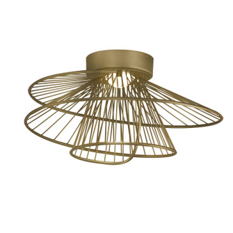 Zeta LED Flush Mount in Natural Aged Brass (16|24170NAB)