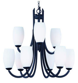 Taylor Nine Light Chandelier in Textured Black (16|21657SWTXB)