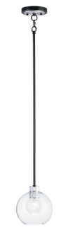 Vessel One Light Mini Pendant in Black / Brushed Aluminum (16|21619CLBKAL)