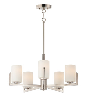 Dart Five Light Chandelier in Satin Nickel (16|21286SWSN)