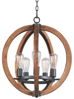 Bodega Bay Five Light Chandelier in Anthracite (16|20917APAR)