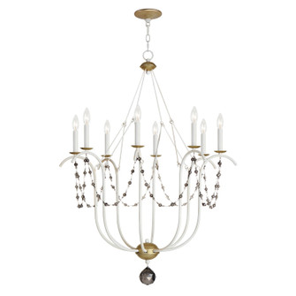 Formosa Eight Light Chandelier in Ecru/Venetian Gold (16|20488ECVG)