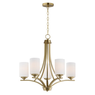 Deven Five Light Chandelier in Satin Brass (16|20035SWSBR)