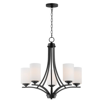 Deven Five Light Chandelier in Black (16|20035SWBK)