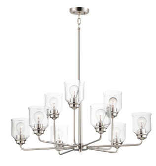 Acadia Nine Light Chandelier in Satin Nickel (16|12277CDSN)