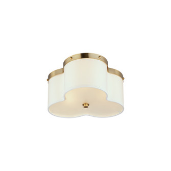 Clover Three Light Flush Mount in Satin Brass (16|12243OFSBR)