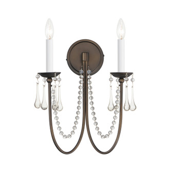 Plumette Two Light Wall Sconce in Chestnut Bronze (16|12161CHBCRY)