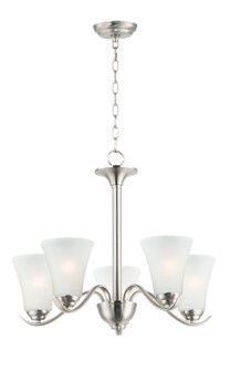 Vital Five Light Chandelier in Satin Nickel (16|12075FTSN)