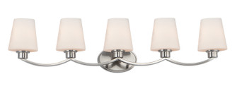 Shelter Five Light Bath Vanity in Satin Nickel (16|11835SWSN)