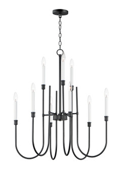 Tux Nine Light Chandelier in Black (16|11289BK)