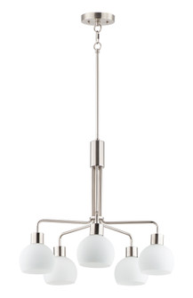 Coraline Five Light Chandelier in Satin Nickel (16|11277SWSN)