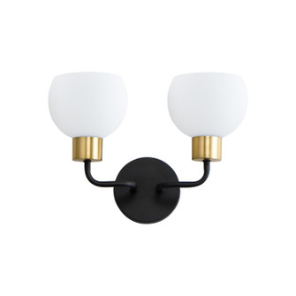 Coraline Two Light Wall Sconce in Bronze / Satin Brass (16|11272SWBZSBR)
