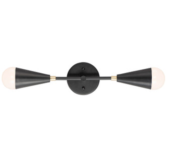 Lovell LED Wall Sconce in Black / Satin Brass (16|11262BKSBRBUL)