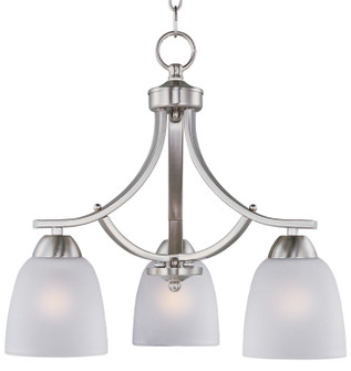 Axis Three Light Chandelier in Satin Nickel (16|11223FTSN)